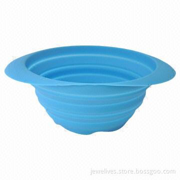 Collapsible silicone bowls